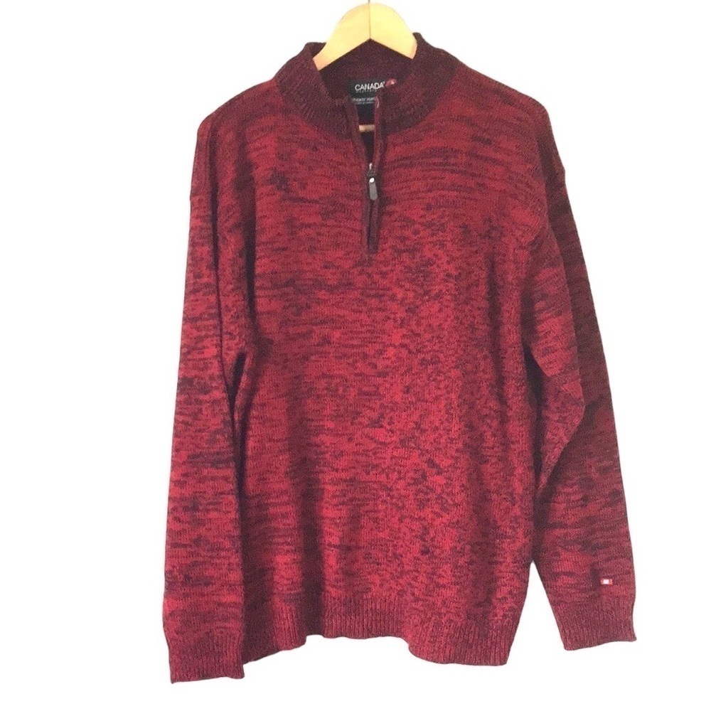 Canada weathergear authentic heritage sportswear mock neck knit sweater XXL